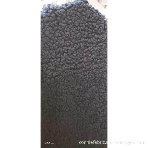 100% polyester lammliknande fleece (aiertai) stickad tyg